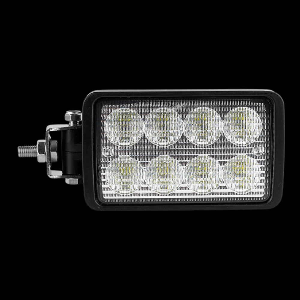 40W Rectangle LED Work Light - Side & Centre Mount - 4409