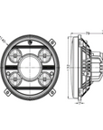 5.5 inch Round LED Head Light - 5501