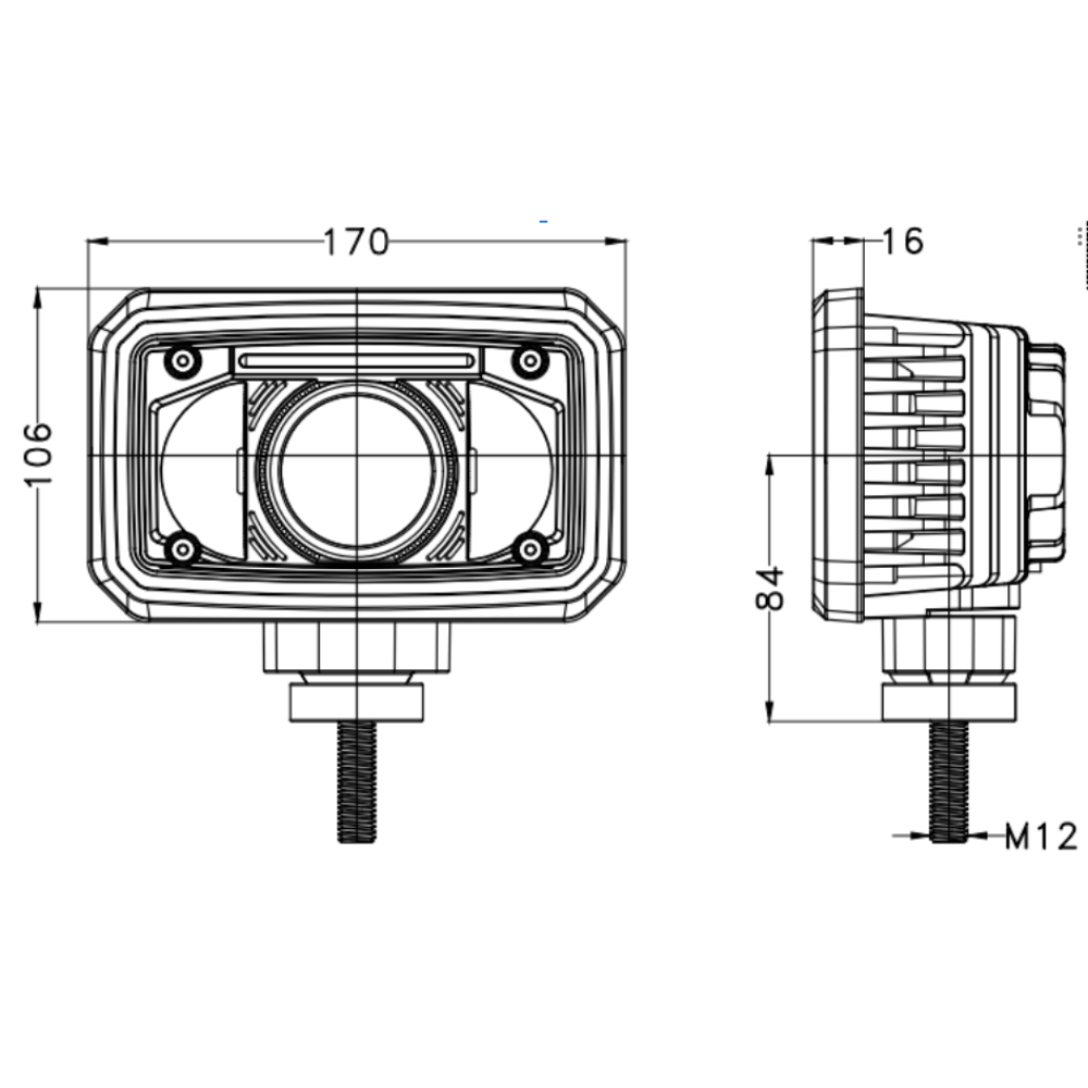 JD LED HI/LO BELTLINE DRIVING LIGHTS (Pair) - 4994