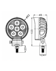 Round LED Work Light - 0706