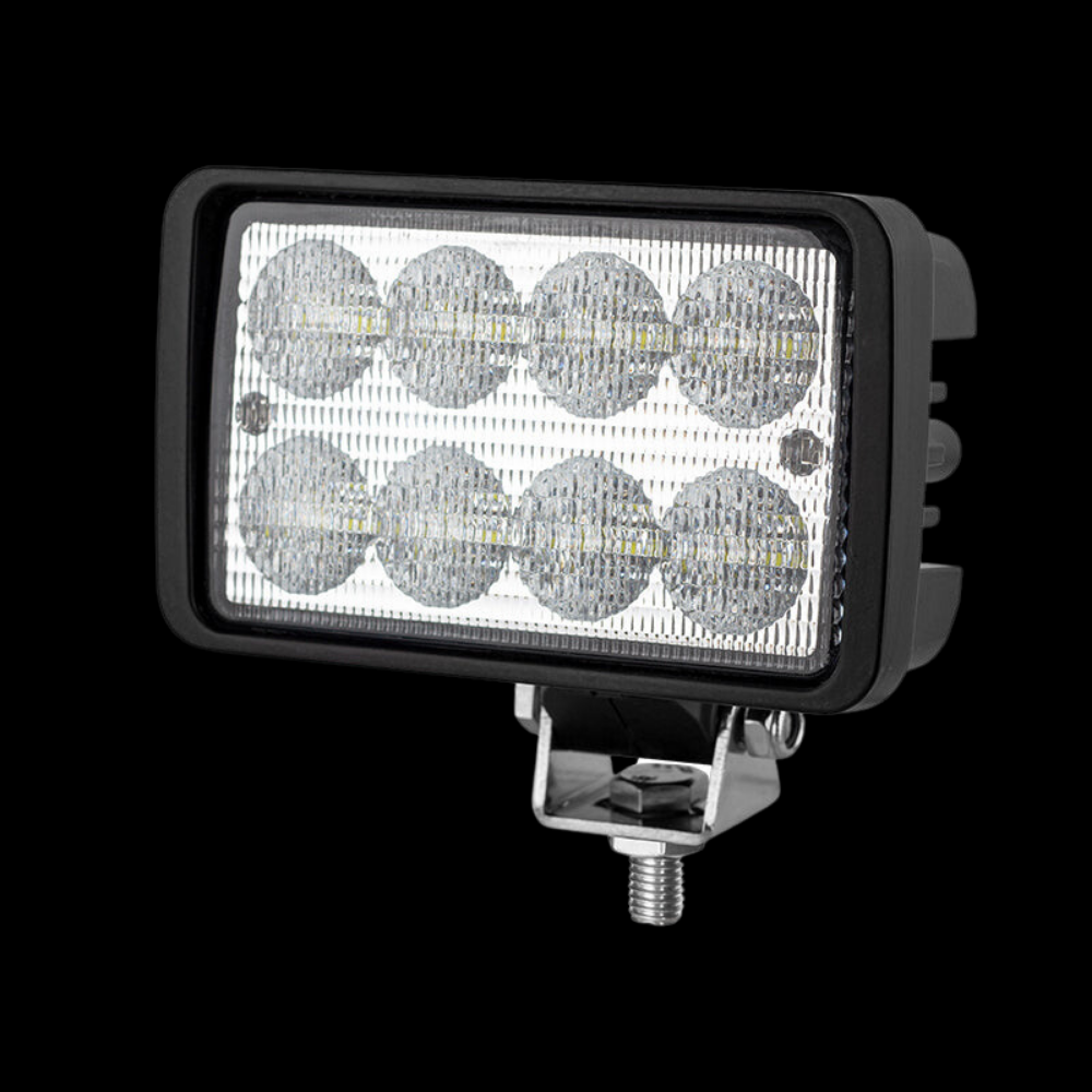 40W Rectangle LED Work Light - Side & Centre Mount - 4409