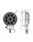 Round LED Work Light - 0706