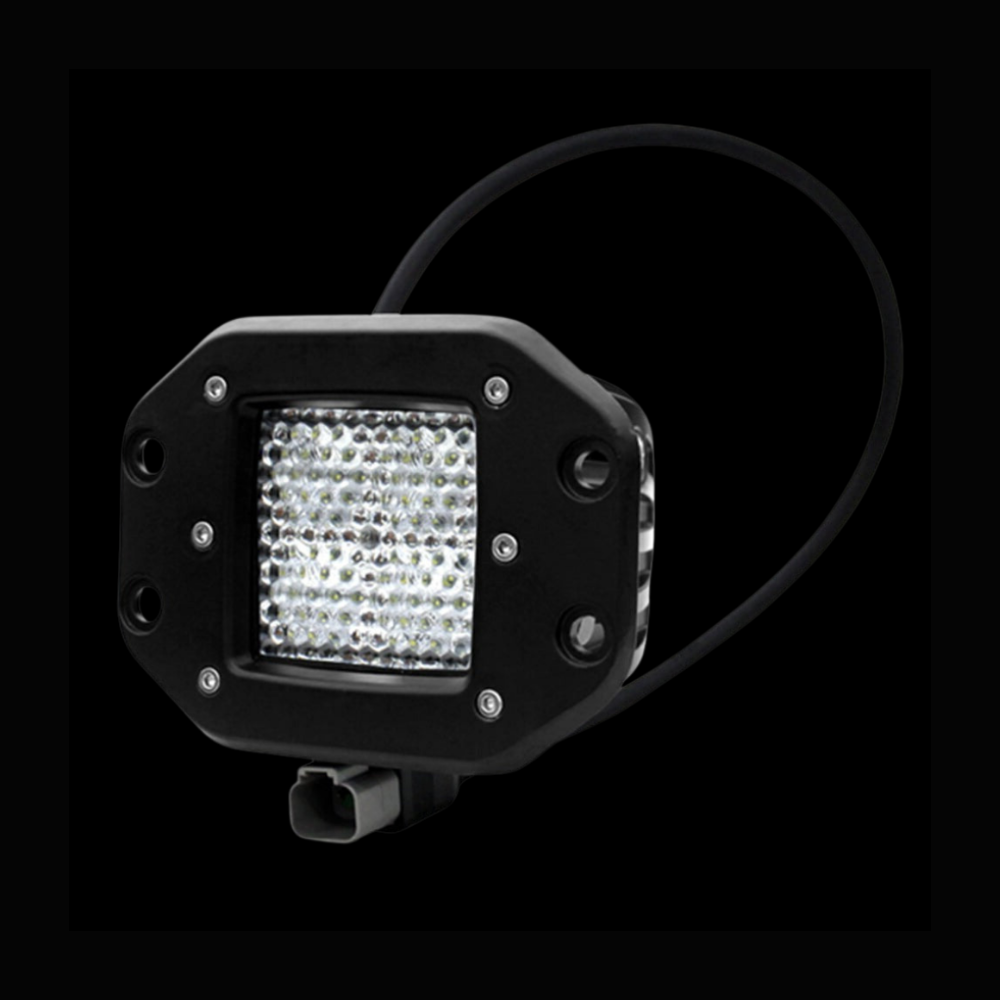 DEFY - 2" LED Flush mount pod light/Diffuse - Pair