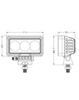 0601 - Rectangle LED Work Light 30W / 40W / 80W - LEDTRAC New Zealand