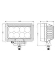 0601 - Rectangle LED Work Light 30W / 40W / 80W - LEDTRAC New Zealand