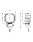 0801-40 - 3 inch 40W Square LED Work Light