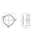 3040 - 40W John Deere Bonnet Work Light - Buy Online Now - LEDTRAC NZ