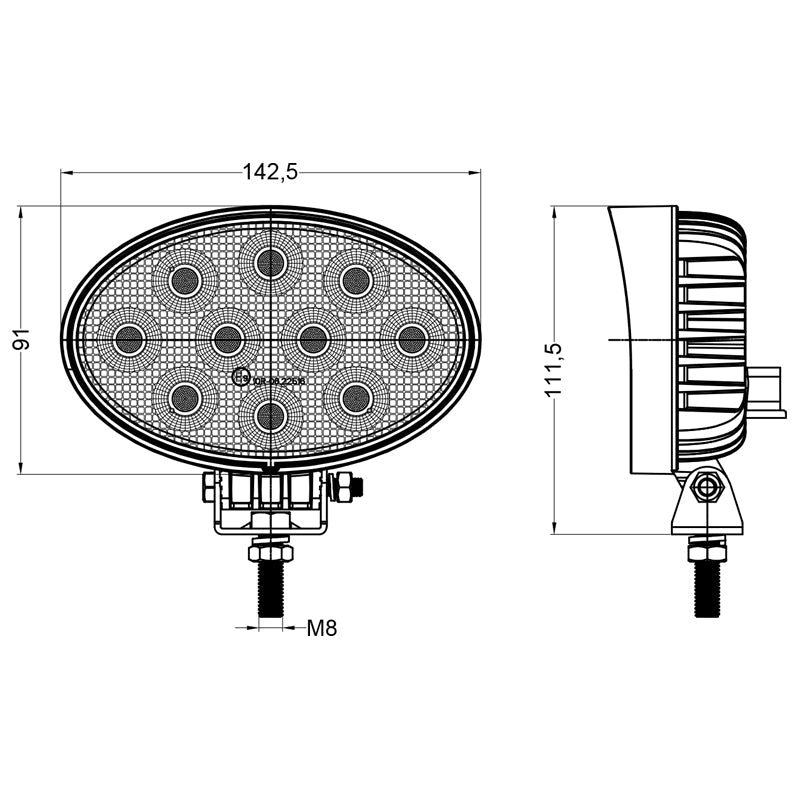 0906 - LED Flood Light 24x1W / 40x1W Osram LED - LEDTRAC New Zealand