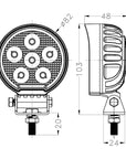 0706-18 - 3 inch 18W Round LED Work Light