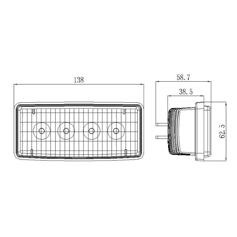 4012 - 20W John Deere 10 Series Roof Lights