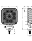0806-3-27 - 3.3 inch 27W Square LED Work Light